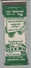 Matchbook Cover - Die Cut Englewood State Bank Englewood, CO picture