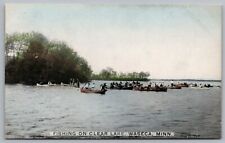 Postcard Fishing on Clear Lake Waseca Minnesota *C7717 picture
