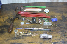 Vintage junk drawer lot items advertising Smalls Older As Shown Lot OF Mixed picture
