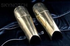 Medieval Pair Of Leg Greaves Knight Larp Armor Leg Protection Battle Warrior picture