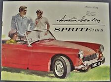 1962-1963 Austin Healey Sprite Mark II Catalog Brochure Excellent Original picture