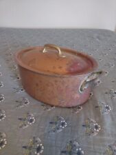 Vintage Copper Cocotte, Made In France, Tin Lined, 11