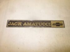 Vintage 1970's Jack Amatucci Chevy Brunswick Maryland Chrome Metal Dealer Emblem picture