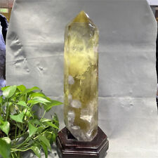 21.7LB Natural Citrine Quartz Obelisk Crystal Wand Point Tower Healing Gem 540mm picture