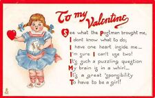 Valentine~Shocked Lil Girl~Postman Brought Heart~Already Have 1~TUCK First Love picture
