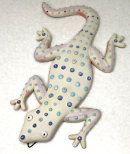 Handmade Studio Art Ceramic 3-D Gecko Lizard Wall Hanging Vintage picture