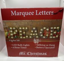 Mr Christmas Peace Marquee Letters 9