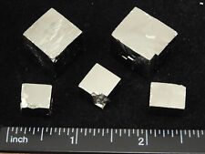 Lot of FIVE Nice and 100% Natural Pyrite Crystal CUBES From Spain 56.9gr picture