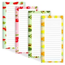 4 Pack Magnetic Notepads for Refrigerator Grocery List Magnet Pad for Fridge Fru picture