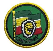 Lion Of Judah Rasta Rastafarian Reggae Flag 3 inch Patch AK1016 F2D21U picture