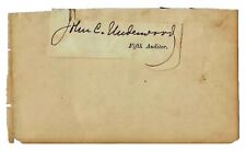 RARE “Indicted Jefferson Davis” John Curtis Underwood Clipped Signature Mounted picture