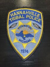 Hannahville Tribal Michigan Police Patch ~ Potawatomi MI picture