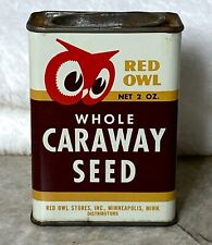 1948 Red Owl Grocery Stores vintage CARAWAY SEED Spice Tin by CANCO picture
