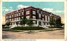 Vintage Postcard- SAULT STE. MARIE HIGH SCHOOL, SAULT STE. MARIE, MI. picture