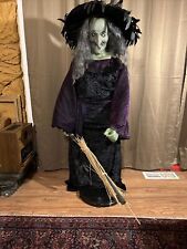 Halloween Gemmy Life-Size Talking Moving Animated Witch Prop 5 Foot Tall 2007 picture