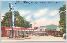 Postcard Berea, Kentucky, Eplee's Motel on Highway U.S. 25 and Ky. 21 A396 picture