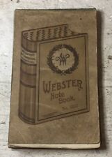 Antique 1912-14 Webster Note Book Full Of Catholic Prayers Hand Written picture