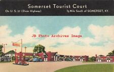 KY, Somerset, Kentucky, Tourist Court, Gas Station, Beals Litho 11 AT 1177 picture