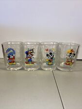 McDonald’s Walt Disney World 2000 Celebration Mickey Mouse Glass Cups Set Of 4 picture