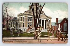 Postcard Connecticut Torrington CT Election Day Animals 1908 Posted Divided Back picture