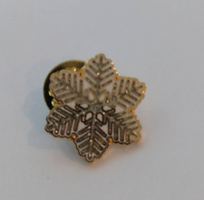 Happy Holiday Snowflake Metallic 2001 Lapel Pin picture