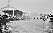 Harness Horse Race Allen County Fair Iola Kansas KS Reprint Postcard picture