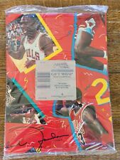 Vintage Michael Jordan Gift Wrap Paper Chicago Bulls #23 New In Package picture