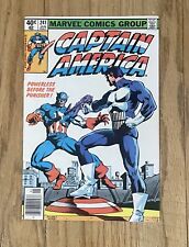 Captain America 241 1980 Cap vs Punisher Classic Cover picture