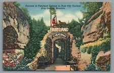 Entrance to Fairyland Caverns in Rock City Gardens Lookout Mountain Postcard picture