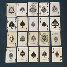 Vintage Single Swap Ace of Spades Playing Cards Unique Lot of 20 - Set #1 picture