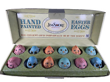 Jim Shore Heartwood Creek Hand Painted Easter Eggs Set of 12 Rabbit Owl Chicks picture