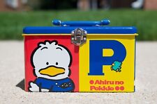 Vintage 1994 Sanrio Ahiru No Pekkle Duck Tin Box Lunchbox Storage - Korea picture