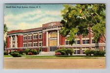 Elmira NY-New York, South Side High School, Antique, Vintage Souvenir Postcard picture