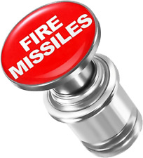Fire Missiles Button Car Cigarette Lighter Plug, Aluminum Alloy Push Button Ciga picture