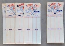 1940s Vintage Nulaid Eggs Advertising Bridge Score Set of 20 Paper Sheets picture