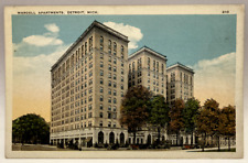 Wardell Apartments, Detroit, Michigan MI Vintage Postcard picture