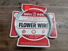Vintage Flower Wire Galvenized Bull Dog E. H. Tate Co Boston Mass picture