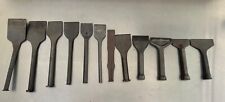 Lot of  Vintage Assorted  Cold Masonry Stone Brick Chisels Tools  #1647 picture