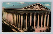 Paris-France, Madeleine Church, Religion, Antique, Vintage Souvenir Postcard picture