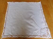 Antique Lace Tablecloth Needlework White Small picture
