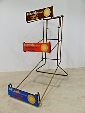 Vintage David's Sunflower Seeds Folding Metal Wire Store Display Rack picture