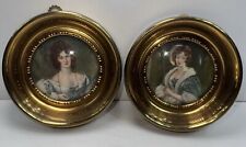 2 Cameo Creation Pictures Portraits Victorian Mary & Mrs. Crocker Vintage picture