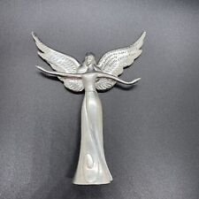 Silver Plated Winged Serenity Angel Figurine  quote from Dorthy Canfield Fisher picture