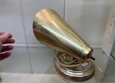 Vintage Metal Retro Cone Wall Lamp Light Hang Sconce Pinholes Gold Tested works picture