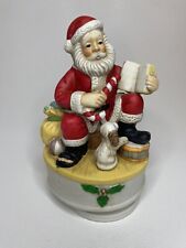 Christmas Revolving Musical Santa with Puppy - Tune: Jingle Bells - With Box picture