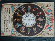 Vintage 1910 ITALIAN Postcard, ROMA - LE ORE DI RAFFAELLO: Horoscope Clock picture
