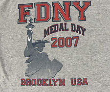 Rare FDNY 2017 Medal Day 11th 15th Division Brooklyn Awards Ceremony Shirt  M picture