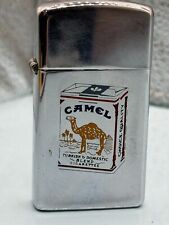 Vintage 1980 Camel Cigarette Turkish Blend Pack Slim HP Chrome Zippo Lighter picture