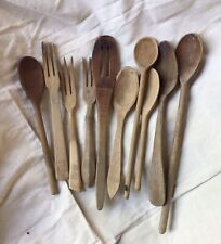 Antique Wood Forks And Stirring Spoons- Rockford Mn. picture