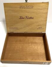 ZINO VERITAS {Davidoff} Special Gold Edition Handmade Wooden Empty Cigar Box picture